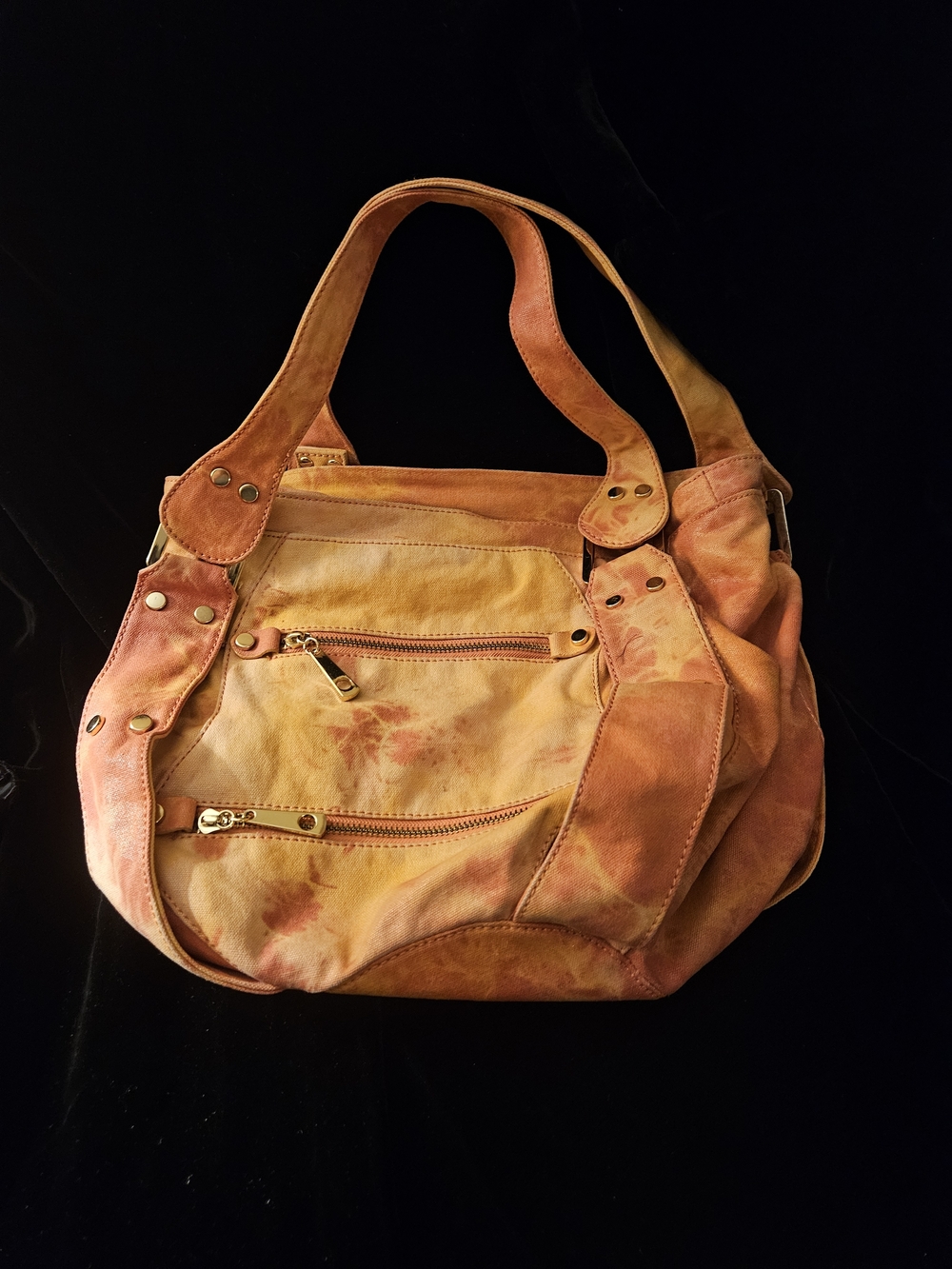 Big Buddha Orange Tie-Dye Cloth Tote Bag